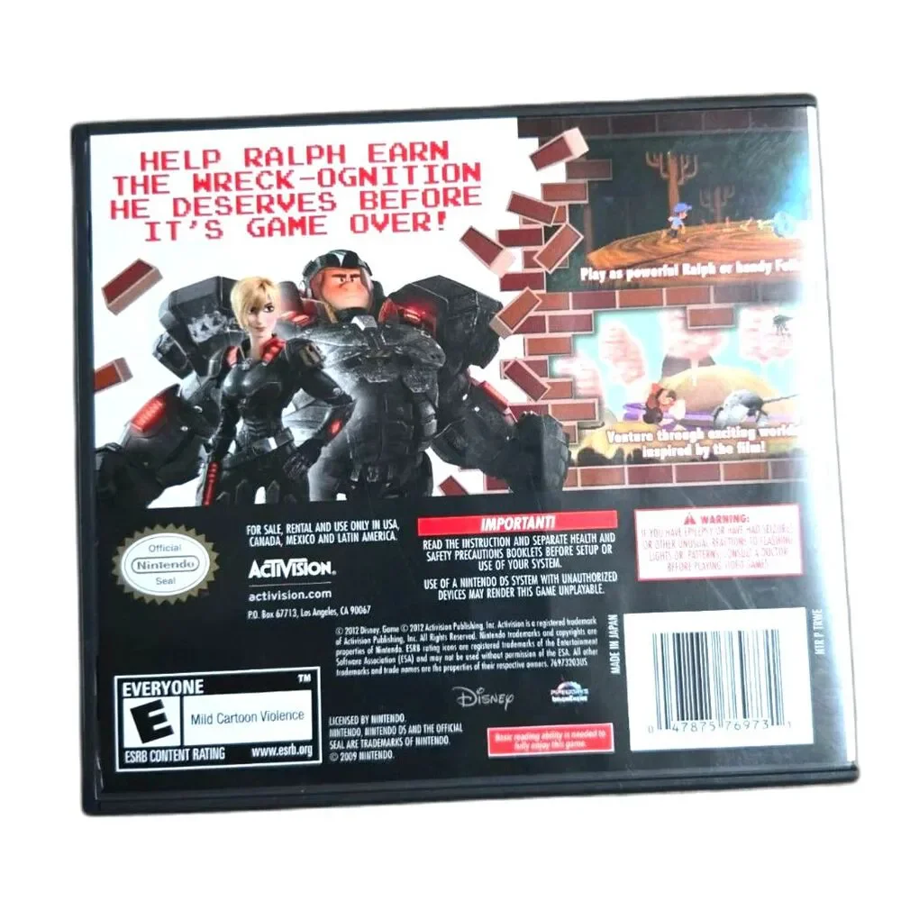 Wreck-It Ralph Nintendo DS 3DS (CIB w/ Manual) Tested